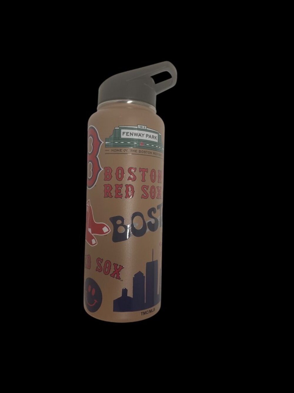 Boston Red Sox 34 Oz Insulated Water Bottle with Lid Fenway Park New with Tag - Picture 2 of 4